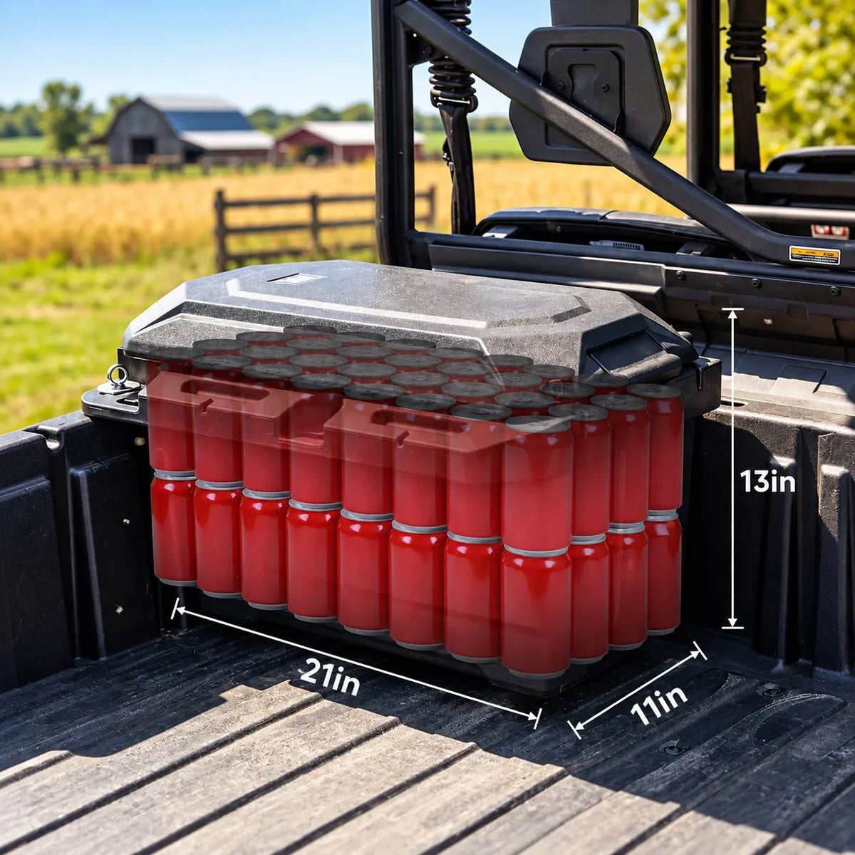 More organized cargo without limiting bed layout