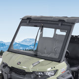 Can-Am Defender Glass Windshield with Manual Wipers (2016–2026) - Kemimoto
