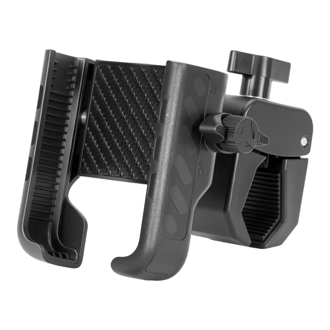 Phone Holder with Adjustable Clamp For Golf Push Cart