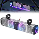 KEMIMOTO Midnight S60 Gen1.5 Metal 26" RGB UTV Sound Bar for Golf Cart Marine 1"-2" Roll Bar