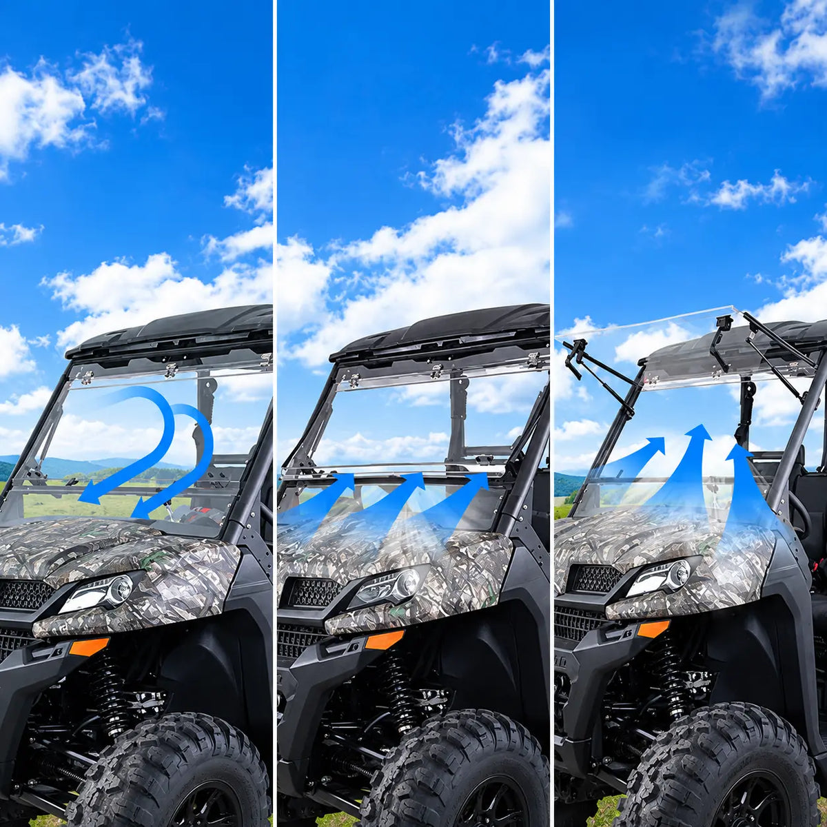 Adjustable Airflow for Warmer Conditions