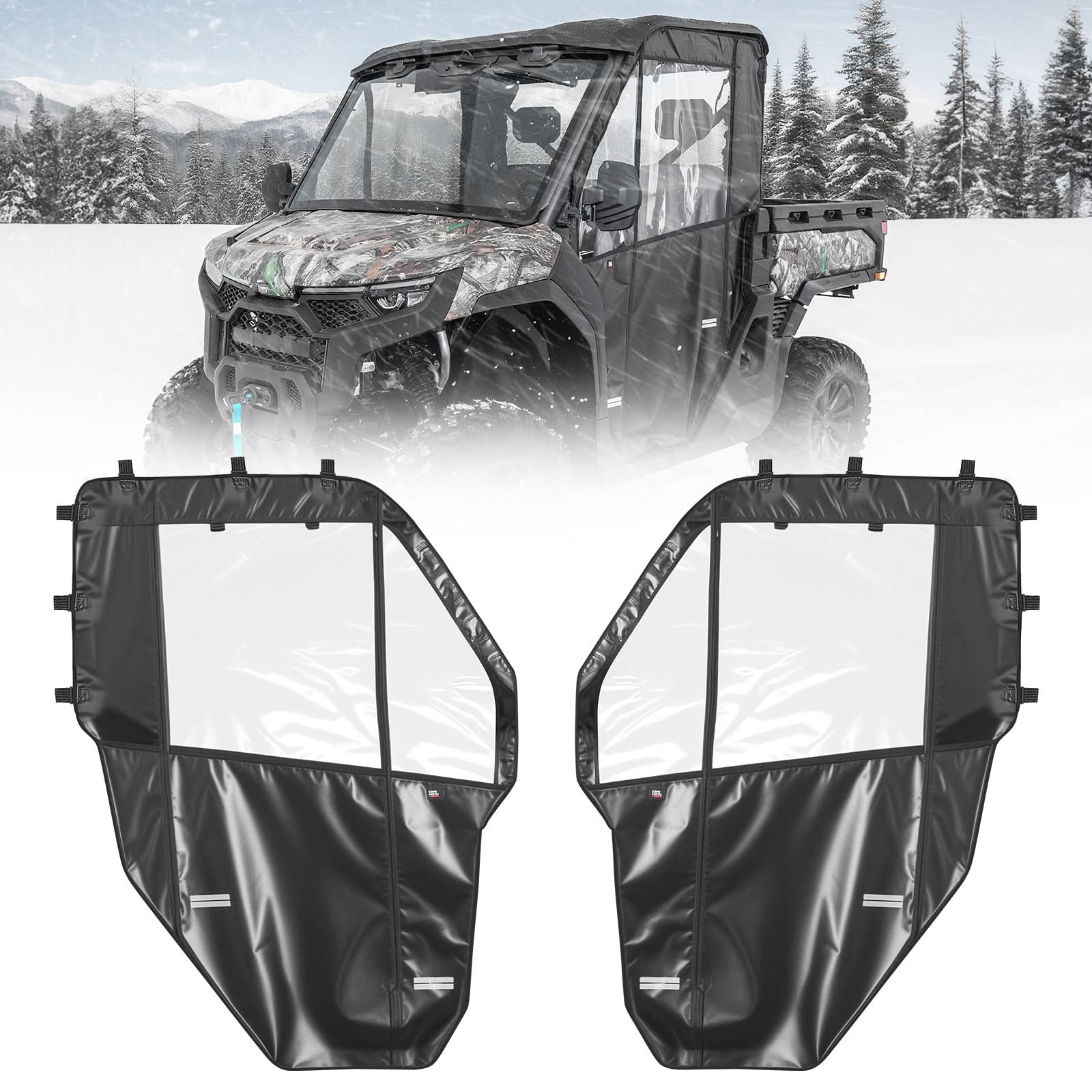 UTV Soft Full Doors Cab Enclosure for CFMOTO UFORCE U10 Pro – Kemimoto