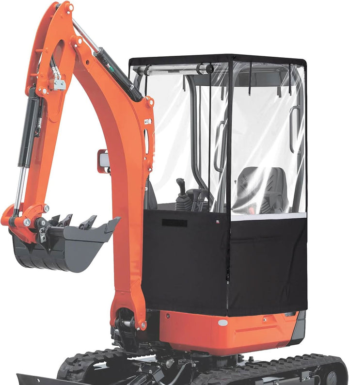 Mini Excavator Cover 600D Oxford Fabric for Bobcat E20 & Kubota U17 (1760-3530 lbs)