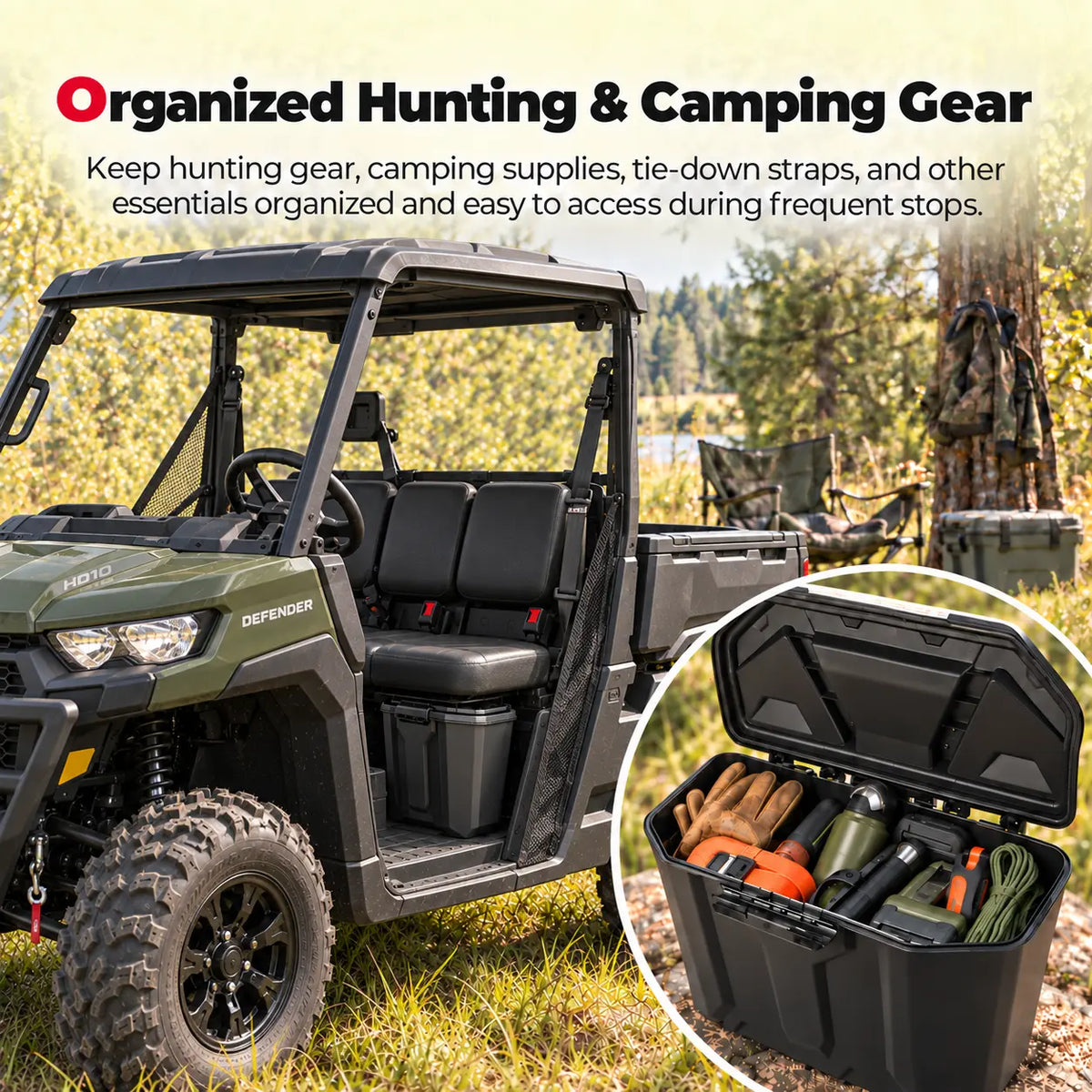 Organized Hunting & Camping Gear