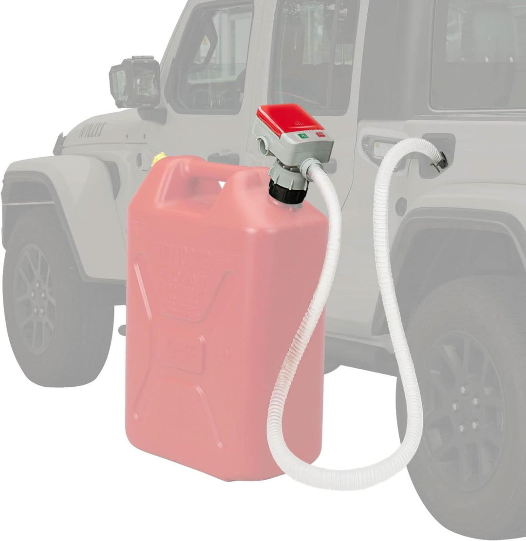 Fuel Transfer Pump with 35''/ 51'' Long Hose, Portable Transfer Pump Automatic - Kemimoto