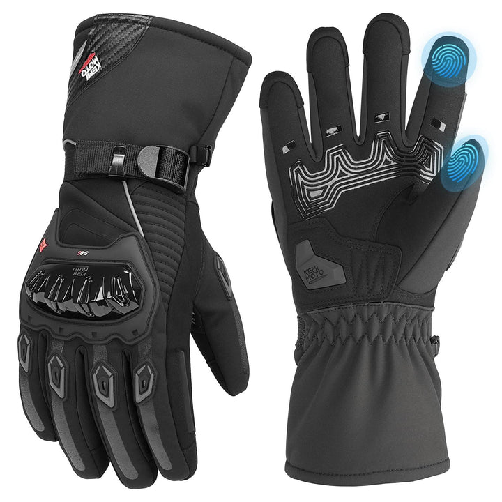 Rainproof Riding Warm Gloves with Touchscreen for Motorcycle Riding, ATV, UTV, Snowmobile