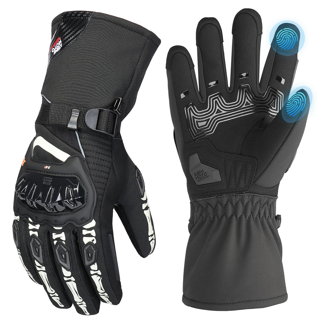Rainproof Riding Warm Gloves with Touchscreen for Motorcycle Riding