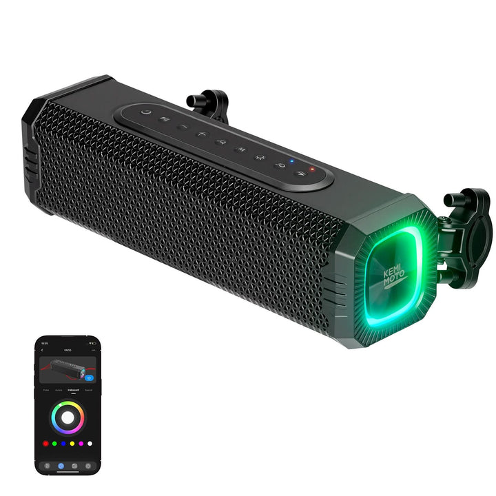 Motorcycle Universal Bluetooth Sound Bar with RGB Lights - Kemimoto