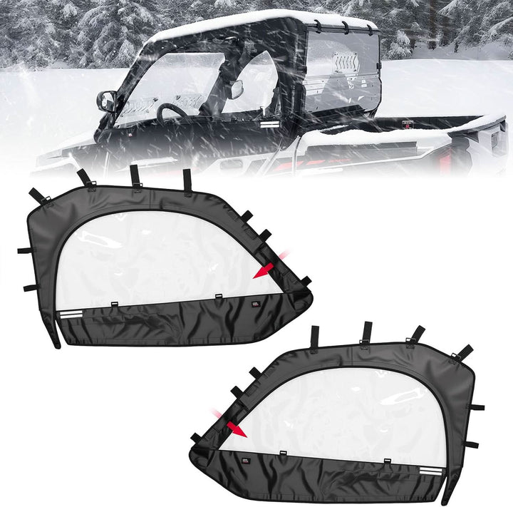 UTV Soft Upper Doors Compatible with Polaris General 1000 / XP 1000 - Kemimoto