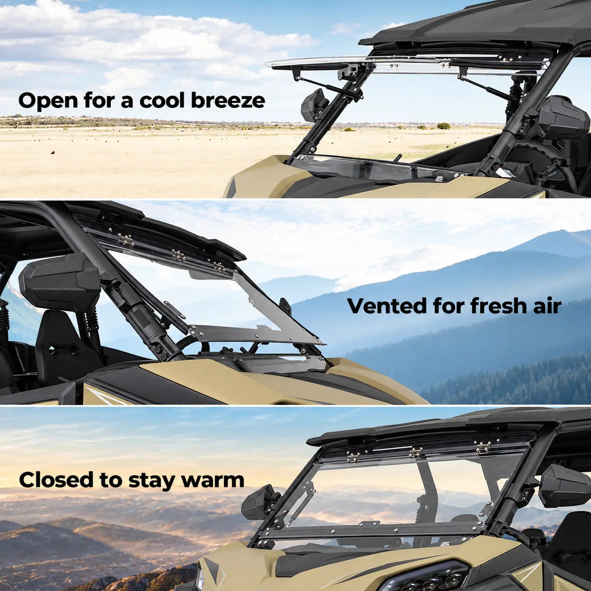 Adjustable Air for Warmer Conditions