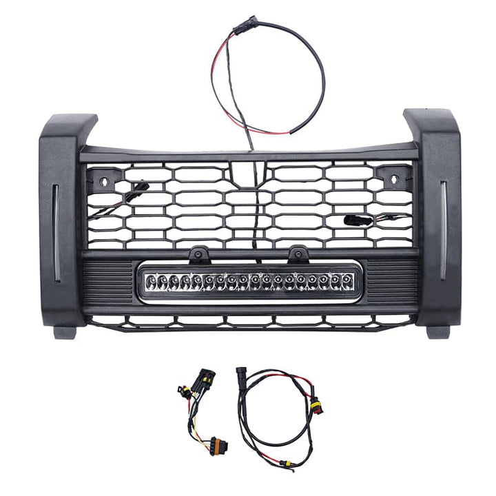 Front Mesh Grill with Accent Light for Polaris XPEDITION ADV/XP - Kemimoto