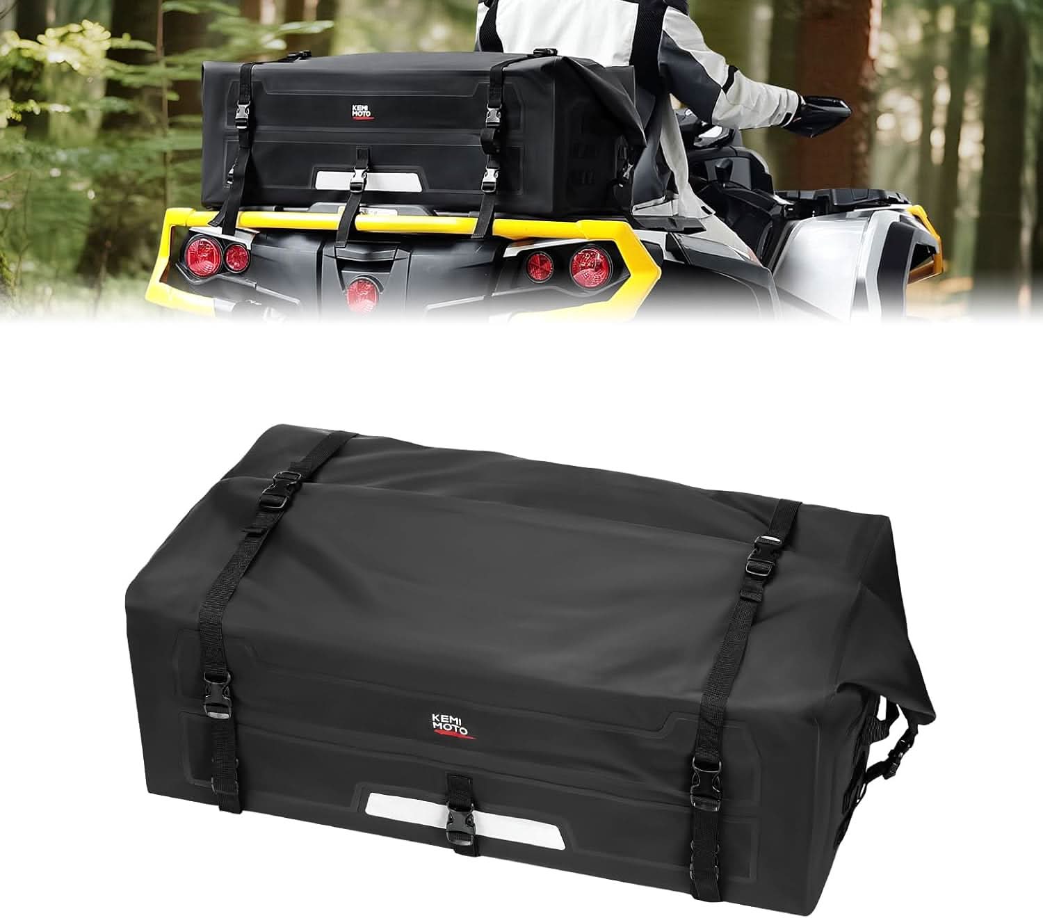 ATV Dry Bag, PVC Universal Storage Bag, 70L Waterproof - Kemimoto