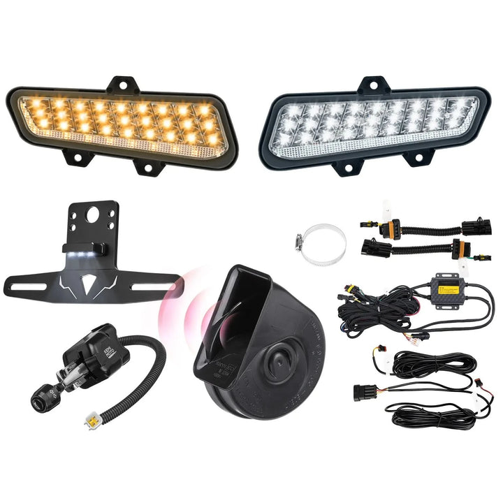 UTV Turn Signal Kit with Dash Indicator and Brake Light for Polaris Ranger 1000 XP / Crew 2025-2027
