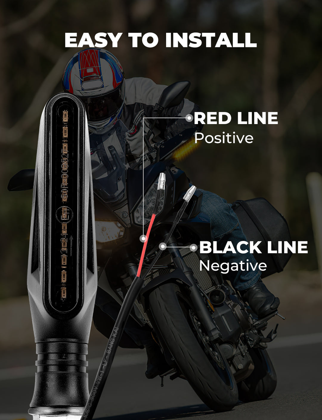 2PCS LED Turn Signals For Motorcycle & Dirt Bike