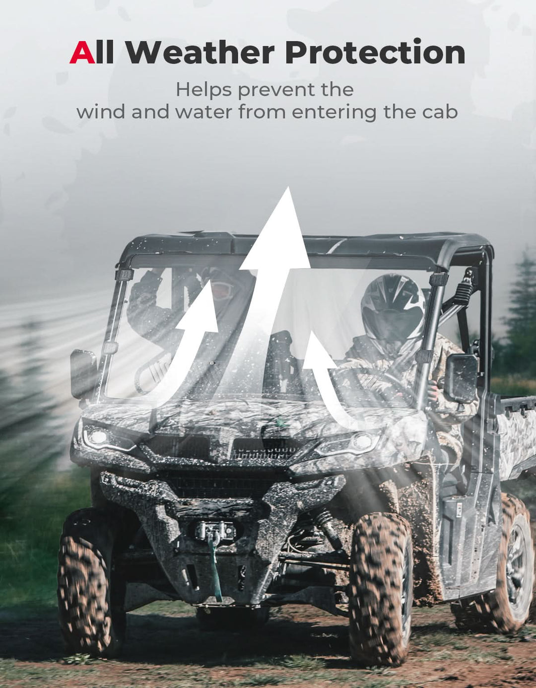 Full Doors with Sliding Window & Front Windshield For CFMOTO UFORCE 1000 XL