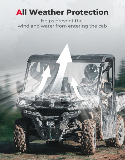 Full Doors with Sliding Window & Front Windshield For CFMOTO UFORCE 1000 XL - Kemimoto