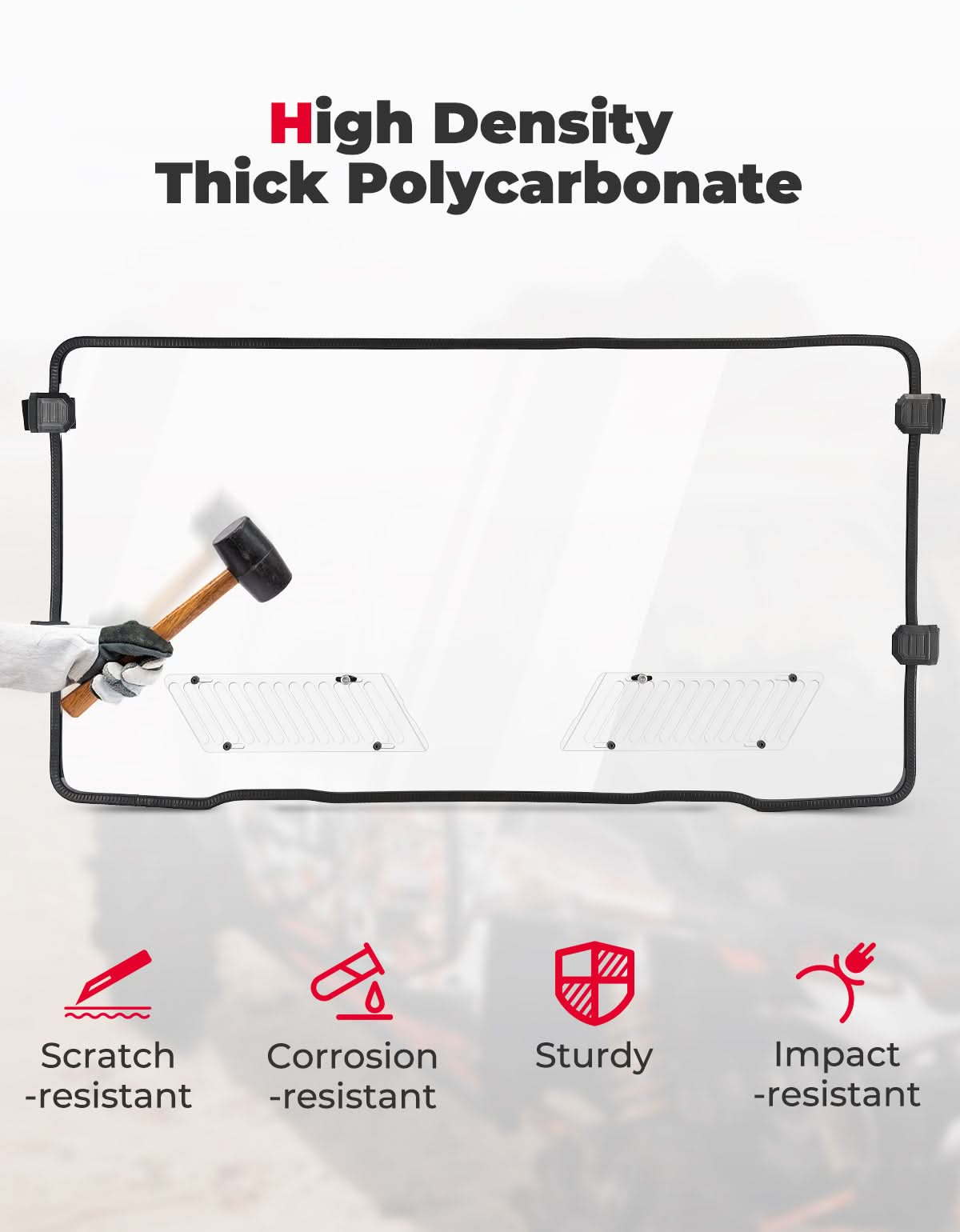 Full Doors with Sliding Window & Front Windshield For CFMOTO UFORCE 1000 XL - Kemimoto