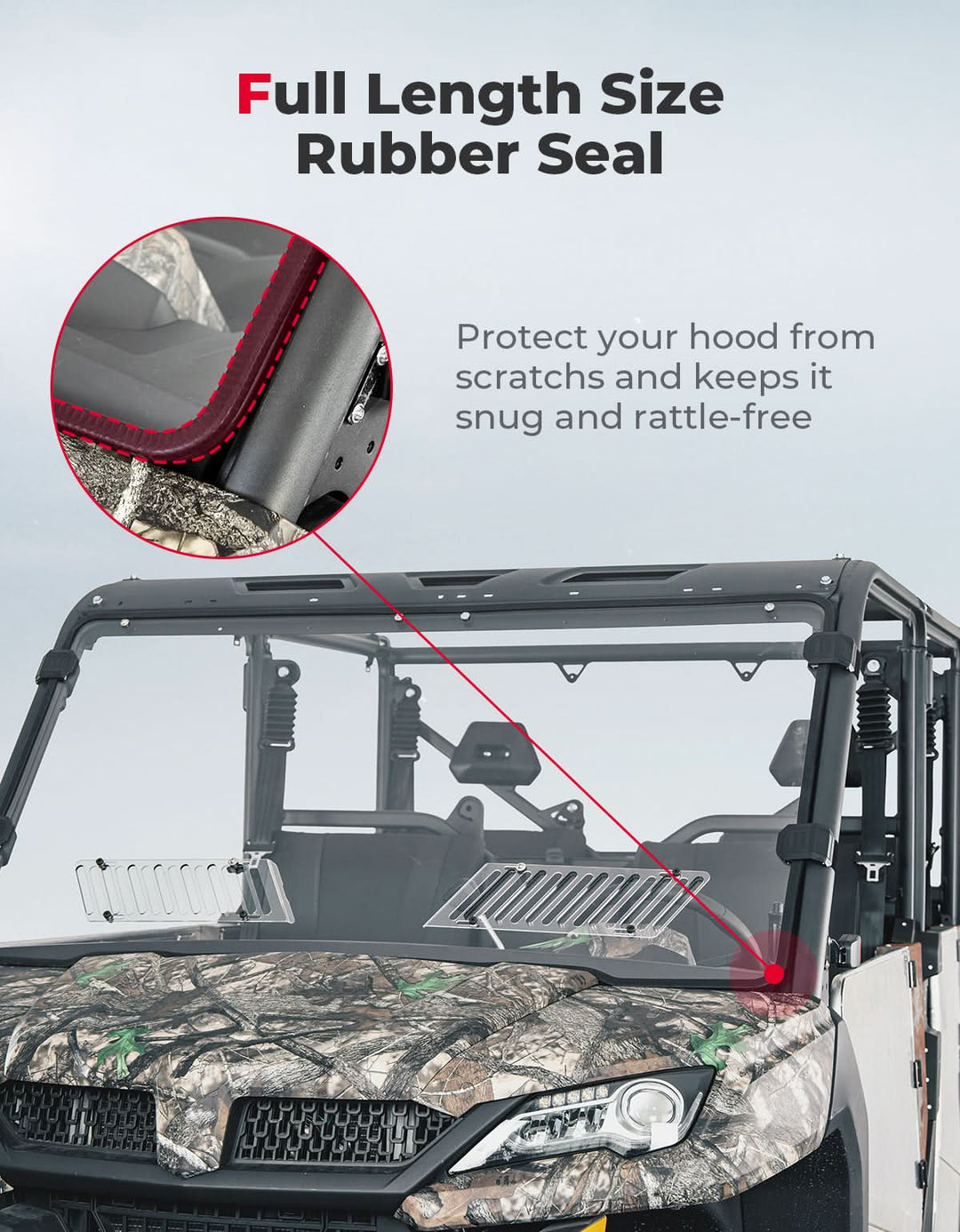 Full Doors with Sliding Window & Front Windshield For CFMOTO UFORCE 1000 XL