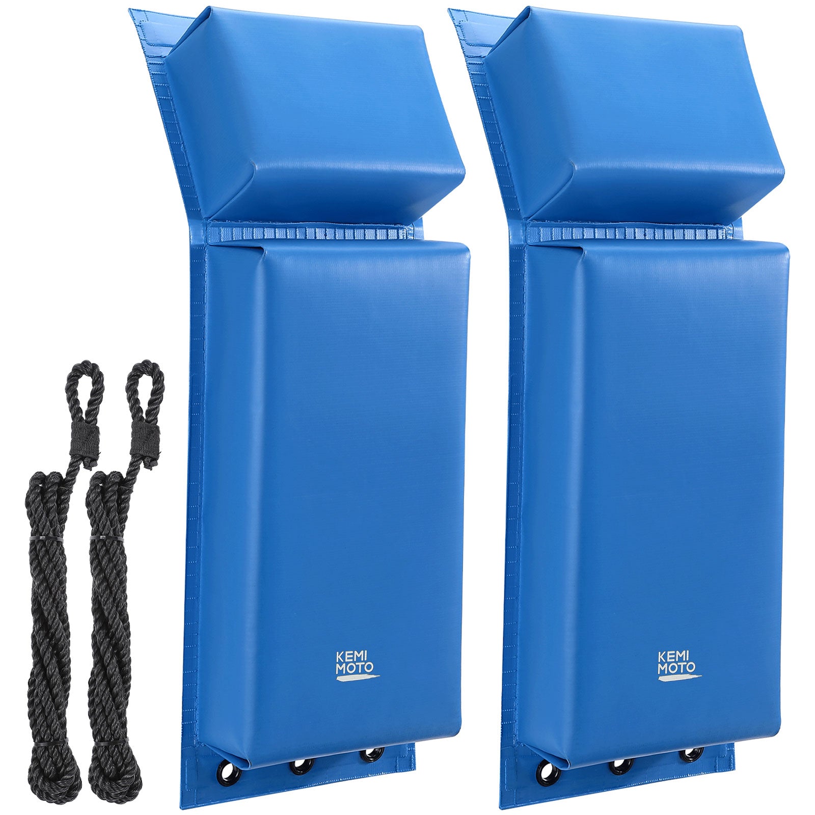 PWC Boat Fenders Bumpers with 2 Ropers 18in for Jet Ski - Kemimoto