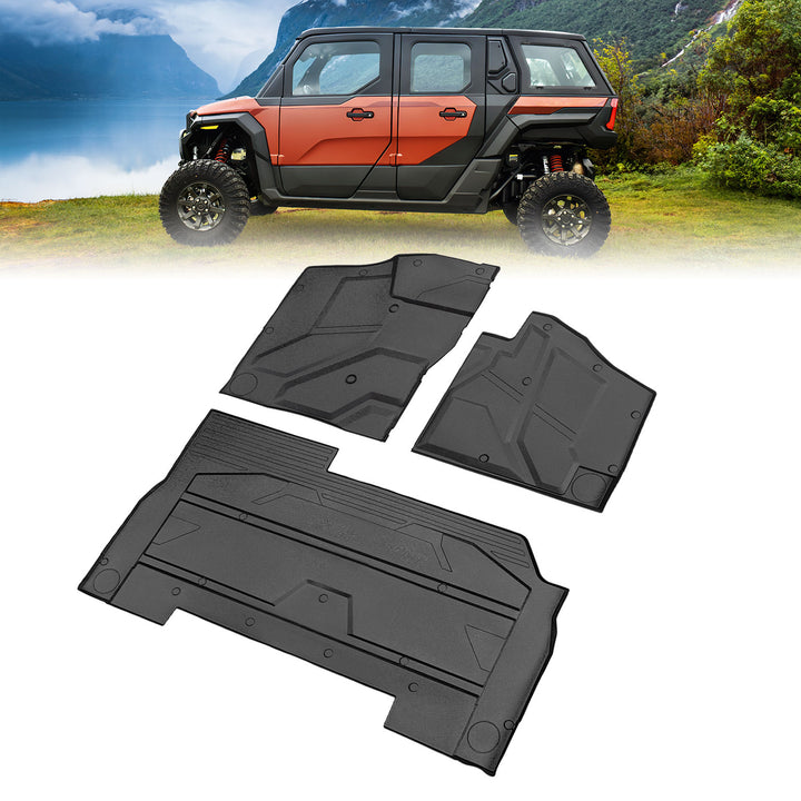 Front and Rear TPE Floor Mat for Polaris Xpedition XP 5/ADV 5 2024+ - Kemimoto