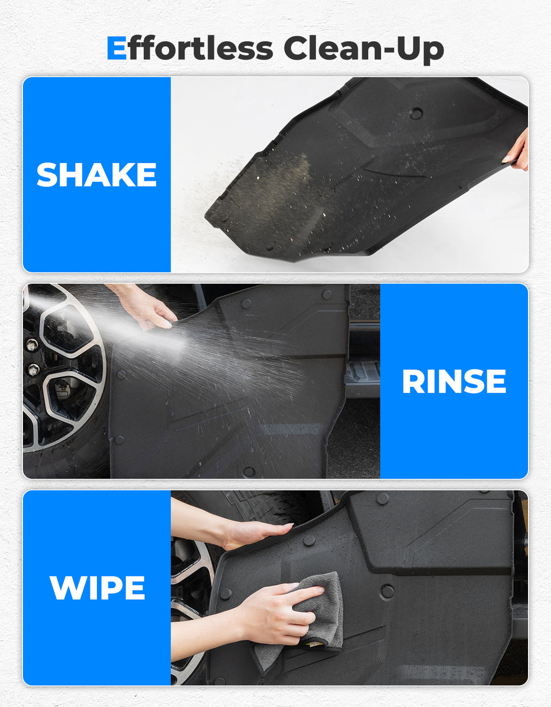 Front and Rear TPE Floor Mat for Polaris Xpedition XP 5/ADV 5 2024+ - Kemimoto
