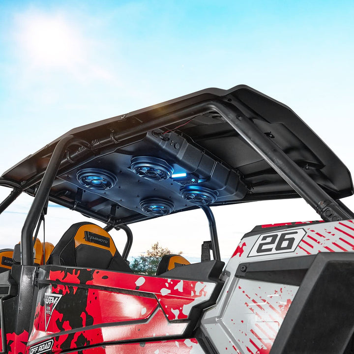 UTV Audio Roof System with 4 Speakers for RZR XP4 1000 (2014-2023) - Kemimoto