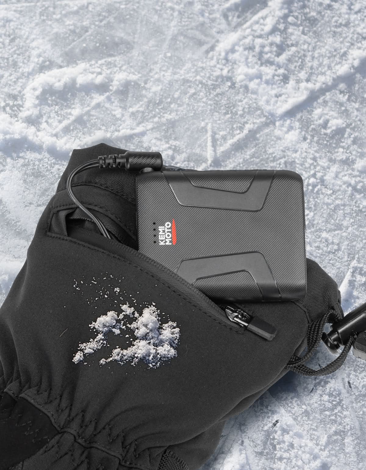 Men’s Heated Gloves 7.4V Battery Touchscreen Waterproof Winter (2PCS) - Kemimoto