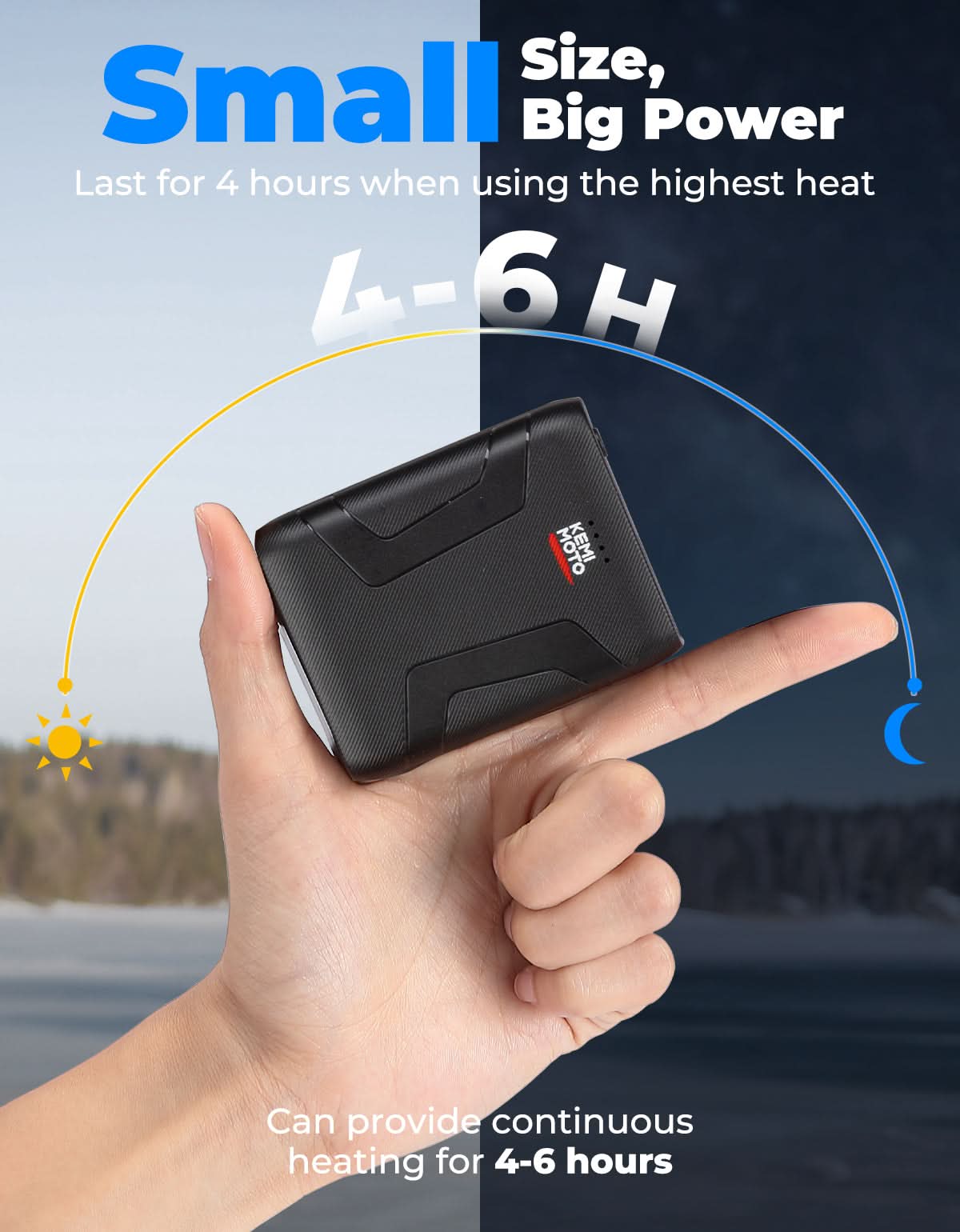 Men’s Heated Gloves 7.4V Battery Touchscreen Waterproof Winter (2PCS) - Kemimoto