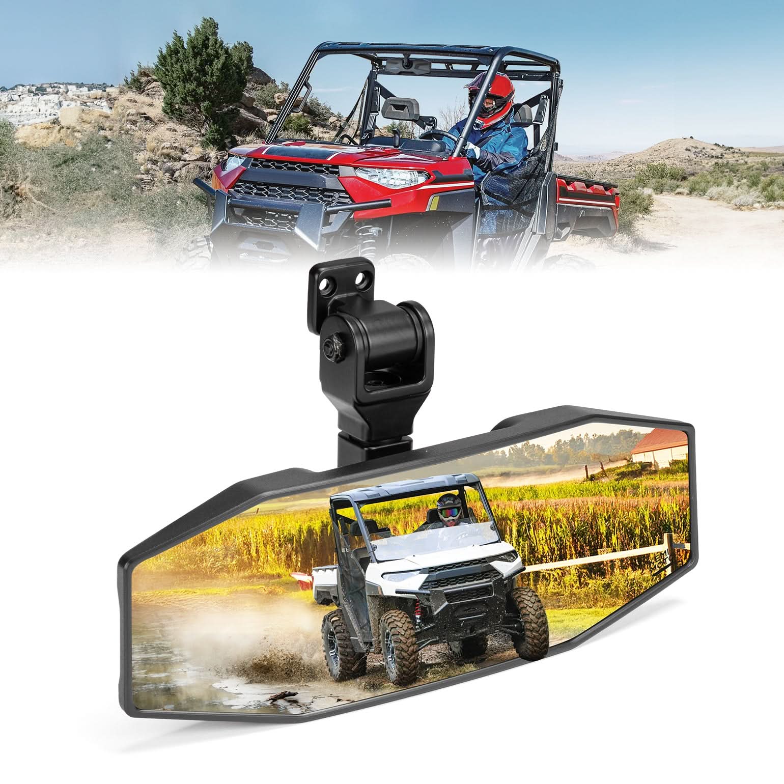 UTV Rear View Mirror for Polaris Ranger – Kemimoto