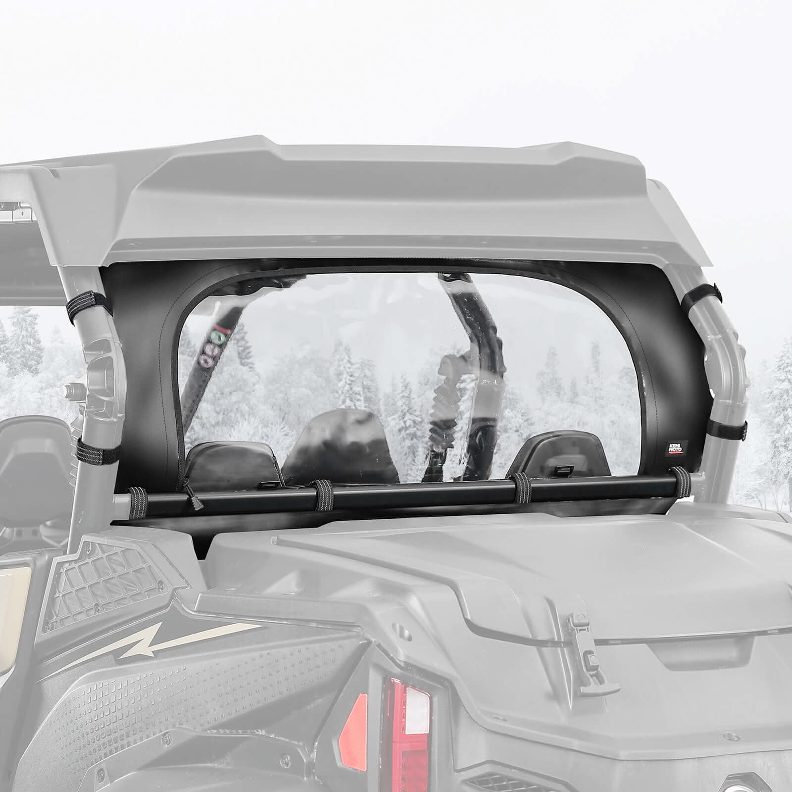 Soft Rear Windshield Roll Up/Down for CFMOTO ZForce 950 2023+ - Kemimoto