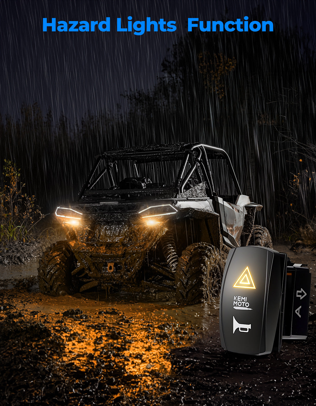 UTV Turn Signal Kit with 110D Horn for Polaris|Can-Am|Teryx