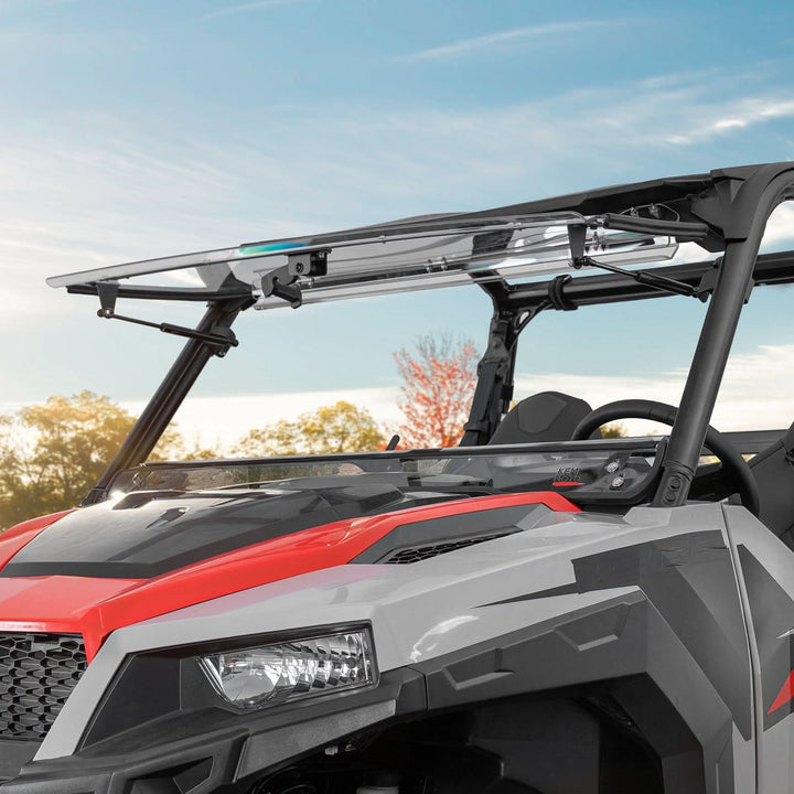 3-IN-1 Front Flip Windshield for Polaris General 1000, XP 1000, 4 1000 2016-2025 - Kemimoto