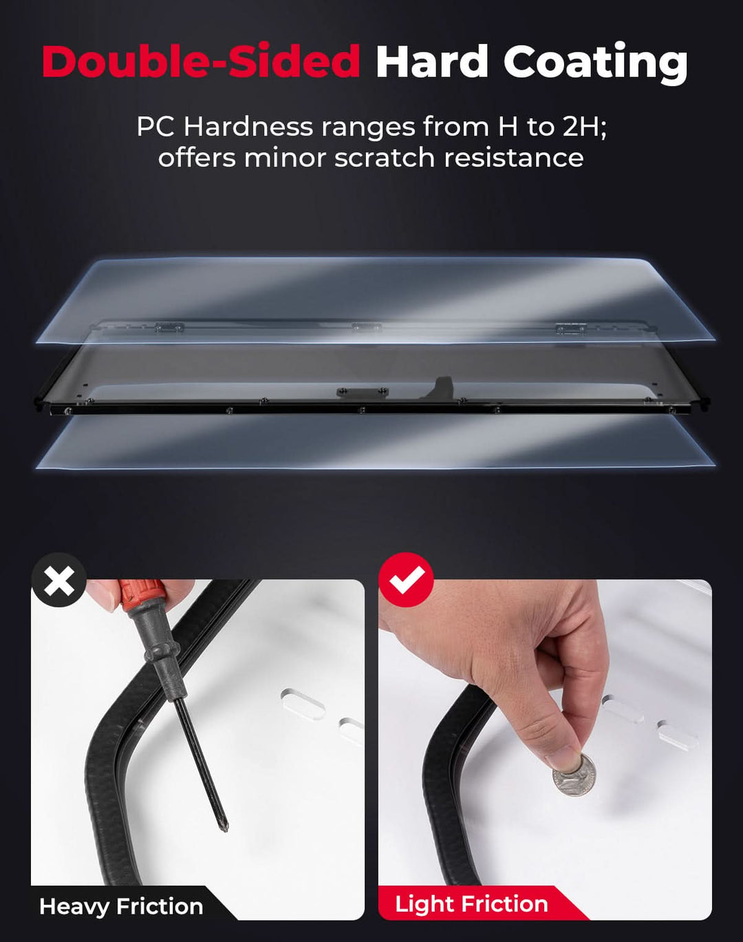3-IN-1 Flip Windshield for 2025 Polaris RZR PRO