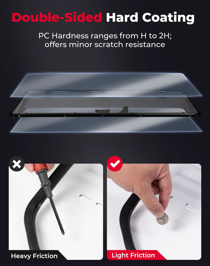 3-IN-1 Flip Windshield for 2025 Polaris RZR PRO