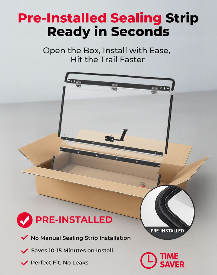 3-IN-1 Flip Windshield for 2025 Polaris RZR PRO