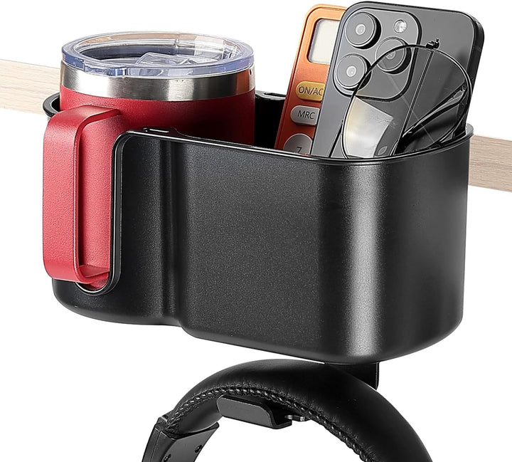 2 in 1 Desk Cup Holder for Most 18-32 oz Bottles - Kemimoto