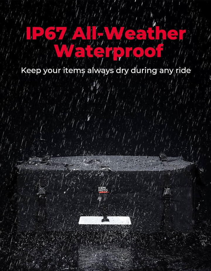 ATV Dry Bag, PVC Universal Storage Bag, 70L Waterproof - Kemimoto