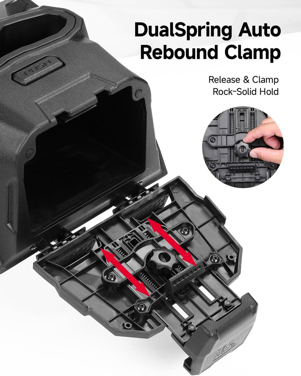 Spring Back Tablet Holder for Polaris Ranger 1000 / XP 1000 / Crew - Kemimoto