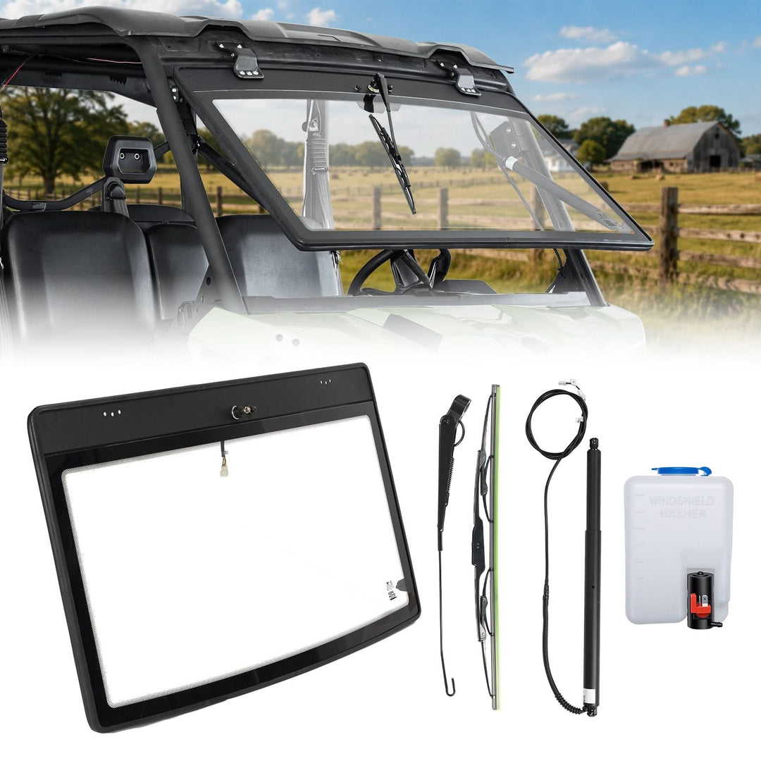 Power Flip Glass Windshield Fits Can-Am Defender