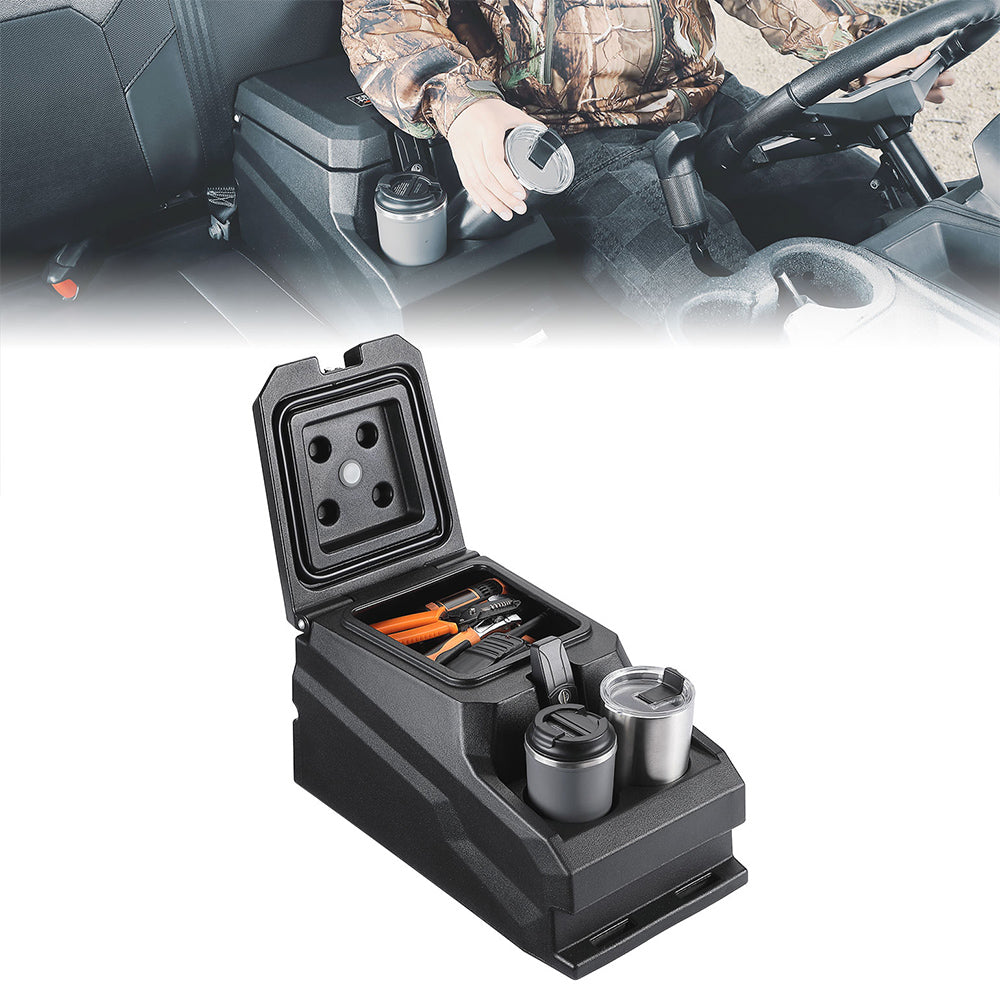 UTV Bench Seat Center Console Box for Polaris Ranger 1000/Crew 2020-2024