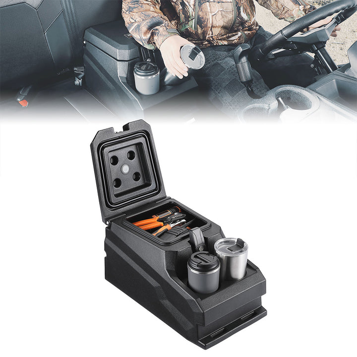 UTV Bench Seat Center Console Box for Polaris Ranger 1000/Crew 2020-2024