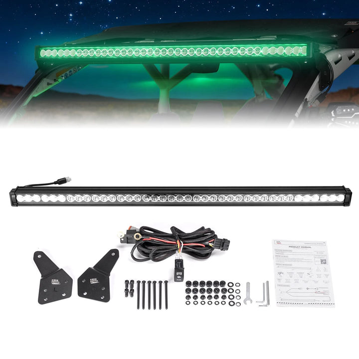 50" 390W RGB LED Light Bar for Can-Am Maverick X3 X3 Max R (2017–2025)