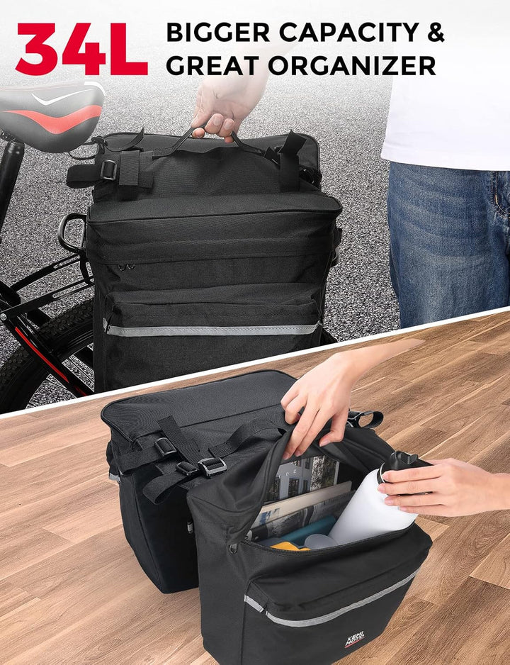 Bike Saddle Bag 30L Large Capacity - Kemimoto