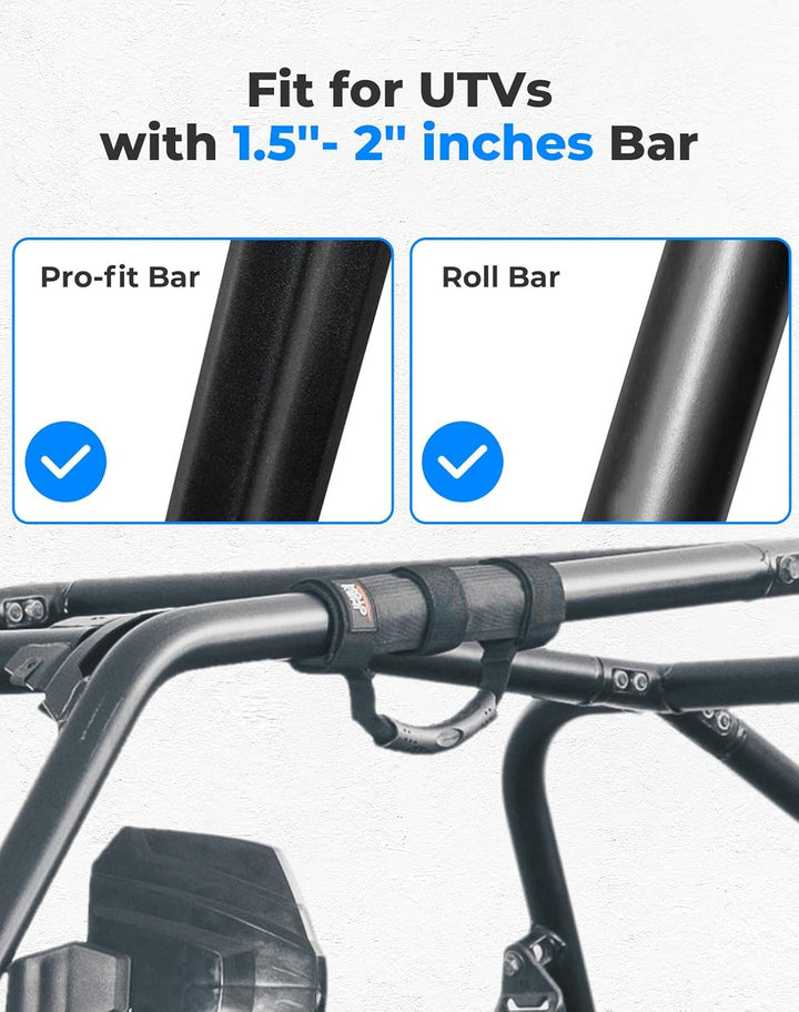UTV Grab Handles for 1.5-2 inch Round Bar Cage (4 Packs) - Kemimoto