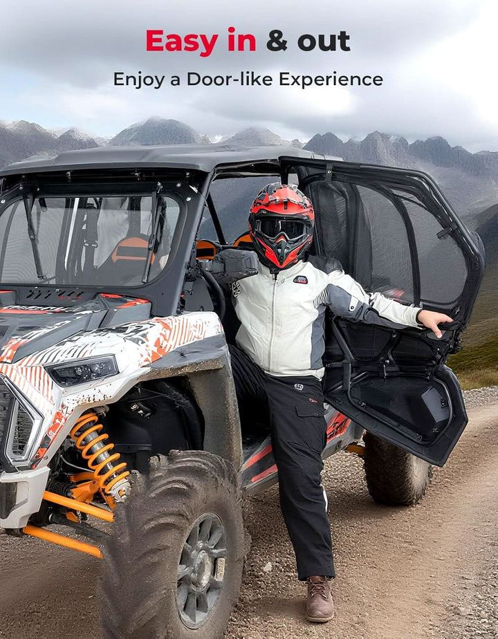 Window Mesh with Steel Frame for 2019-2023 Polaris RZR XP4 1000/ 2019+ Polaris RZR XP - Kemimoto