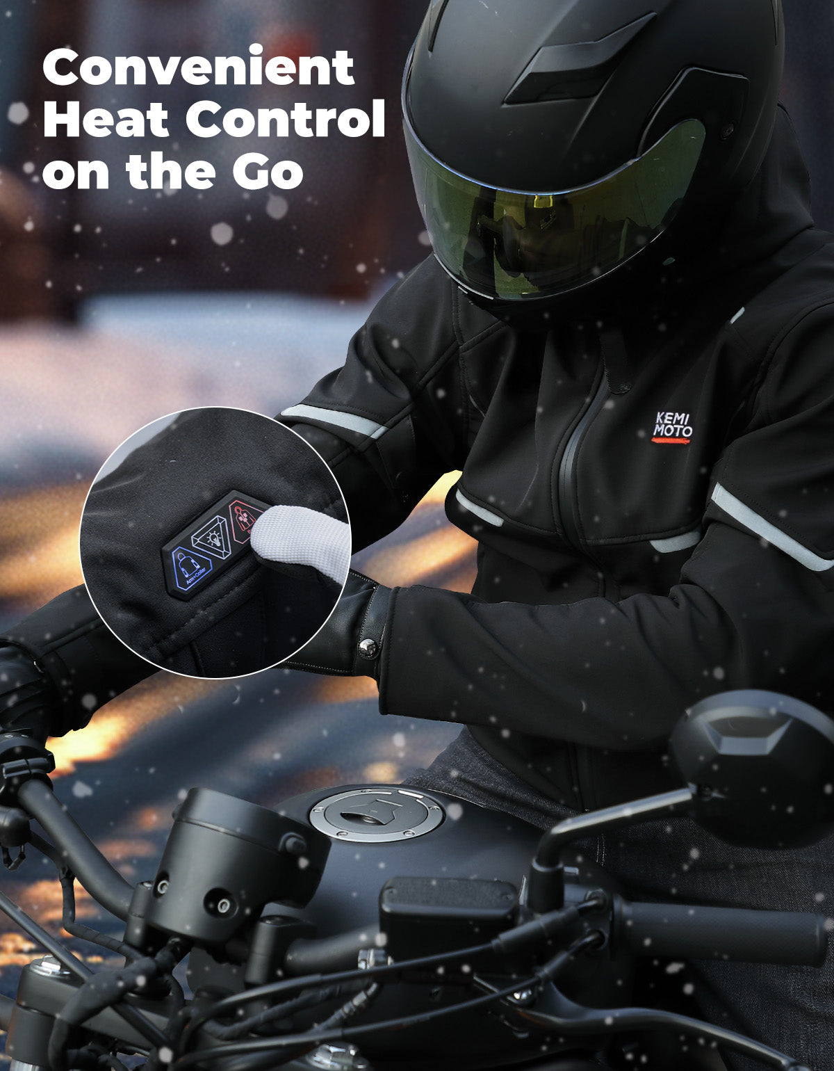 Heated Jacket with Convenient Heat Control