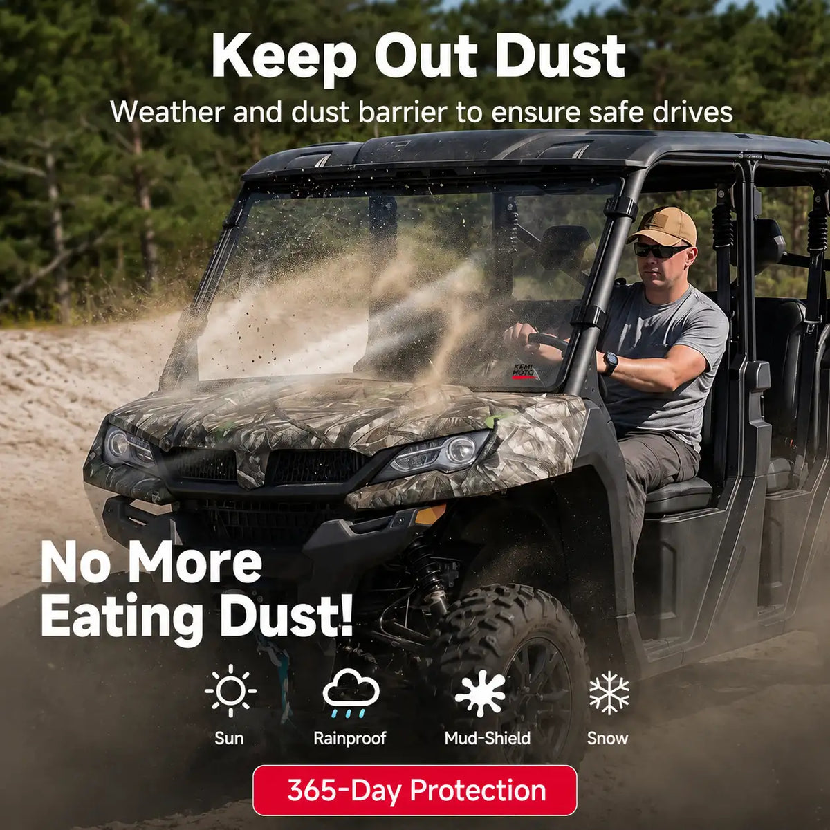 Less Direct Exposure While Riding