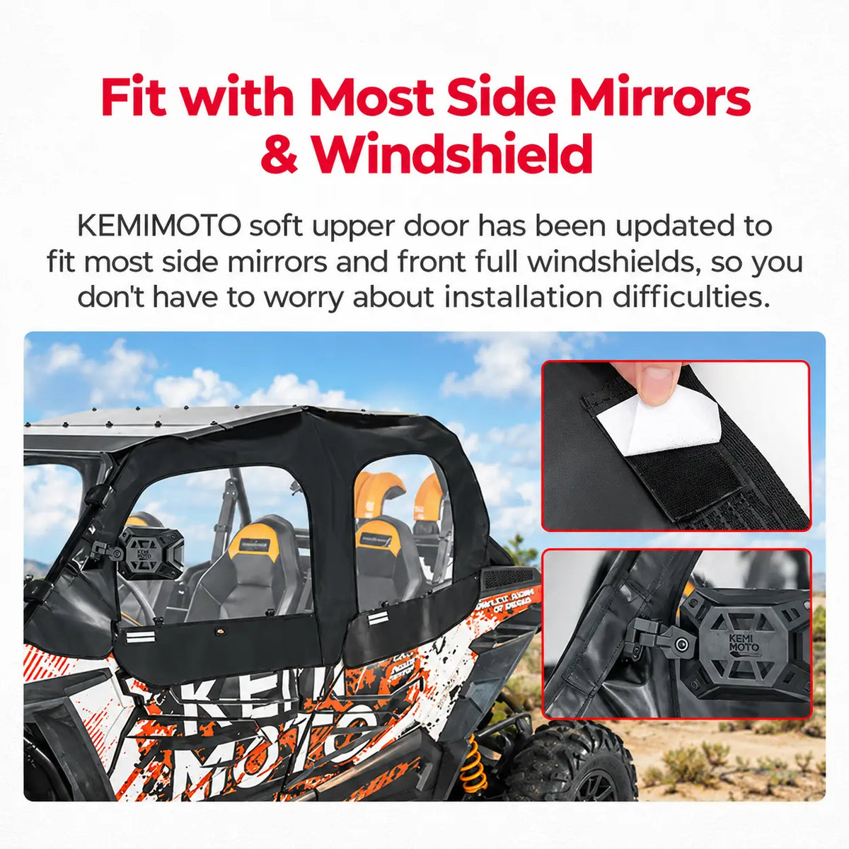 Designed Around Common UTV Accessories — Less Interference During Installation