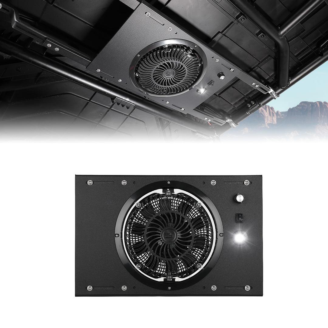 Single Overhead Fan for UTV with 37-53 inch Roof Width for Polaris Can-Am - Kemimoto