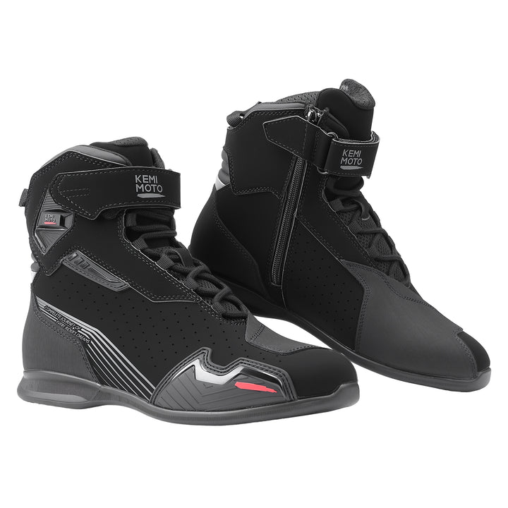 Men’s Ankle Motorcycle Boots For Riding & Travel - Kemimoto
